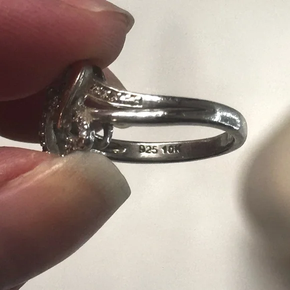 SILVER/ROSE GOLD RING - Picture 6 of 6